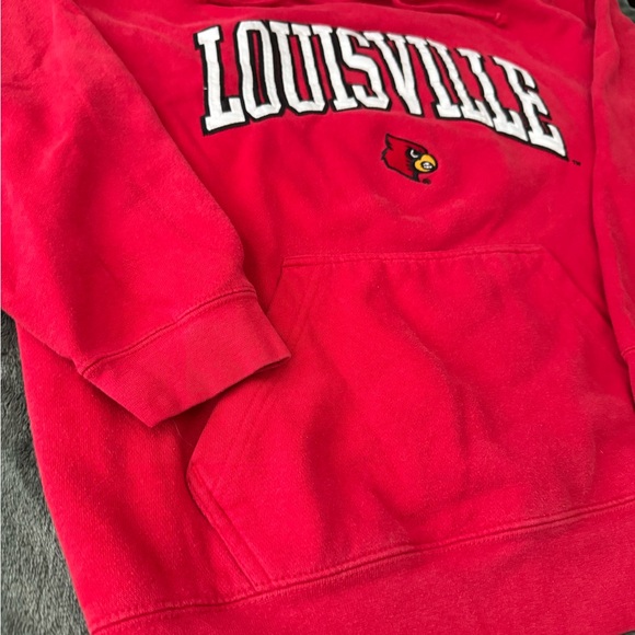 #206 Louisville Cardinals hoodie made by J America - Picture 4 of 11